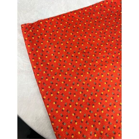 Vintage Mod Flower Power Calico Fabric 19x80” - Picture 2 of 3